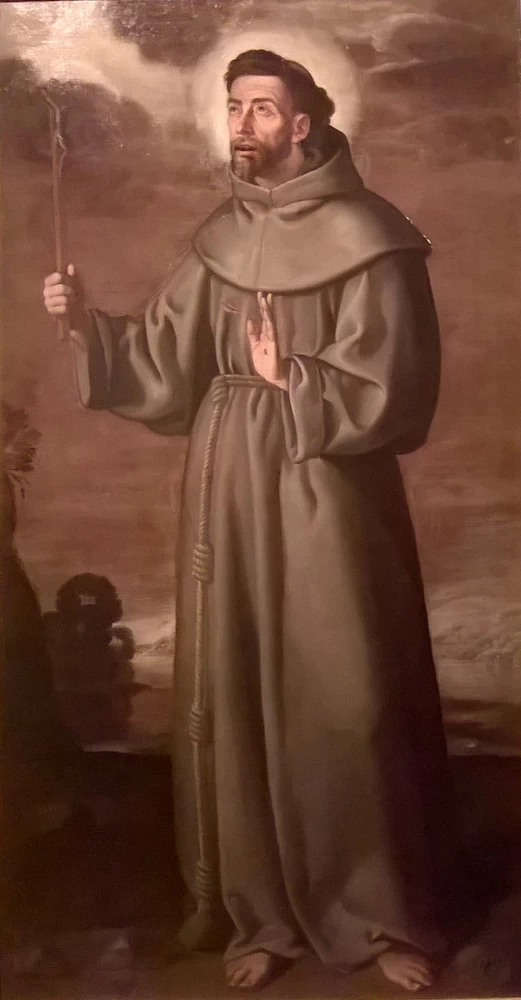 San Francesco d'Assisi con un crocifisso - Museo di belle Arti, Siviglia